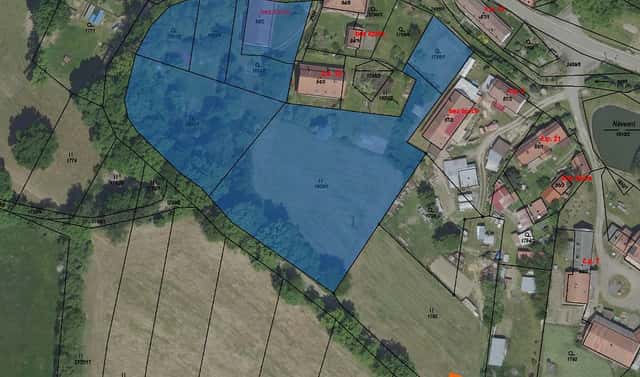 Prodej stavebního pozemku 471 m², Chrášťany, okres Benešov