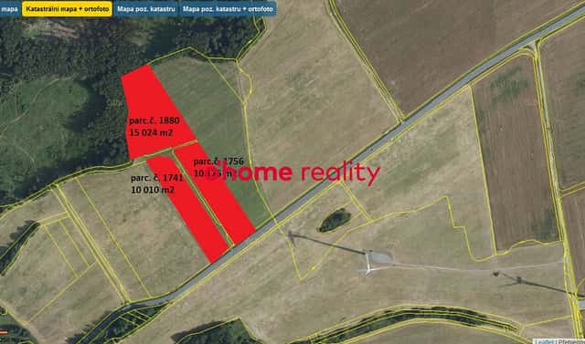 Prodej pole 35 209 m², Lipina, okres Olomouc