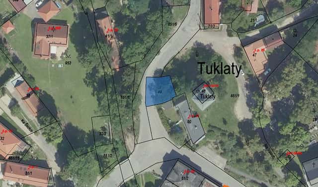 Prodej stavebního pozemku 108 m², Tuklaty, okres Kolín
