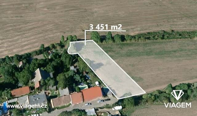 Prodej pole 345 m², Hrdlív, okres Kladno