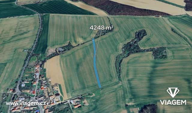 Prodej pole 1 416 m², Zborovice, okres Kroměříž