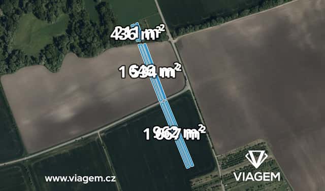 Prodej pole 2 424 m², Hroznová Lhota, okres Hodonín