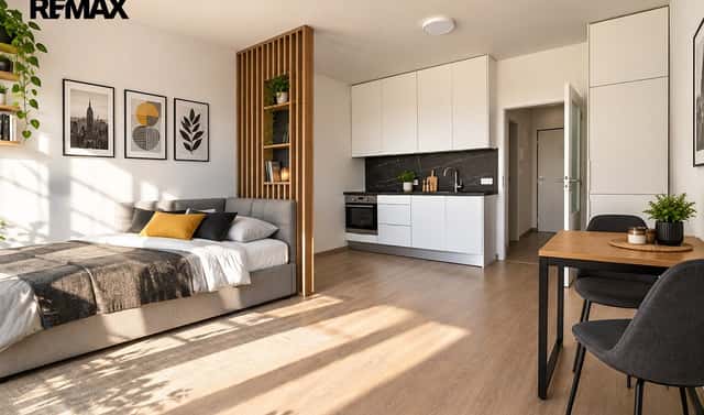 Pronájem bytu 1+kk 30 m², Za černým mostem, Praha 9 – Hloubětín