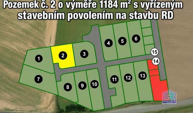 Prodej stavebního pozemku 1 184 m², Blatnice, okres Plzeň-sever