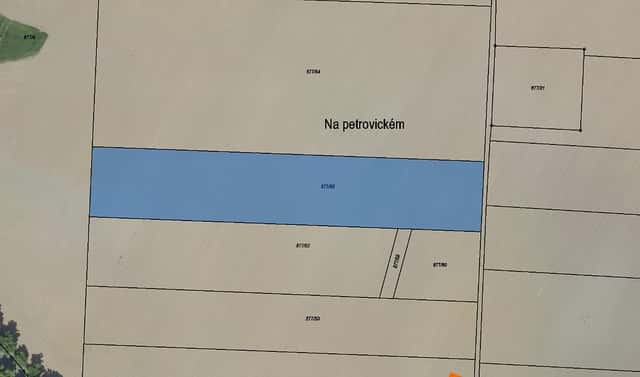 Prodej komerčního pozemku 2 543 m², Bystřice, okres Benešov