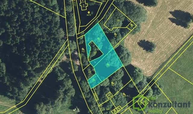 Prodej stavebního pozemku 1 350 m², Lesná – Háje, okres Tachov