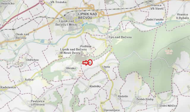 Prodej lesa 1 562 m², Lhota, okres Přerov