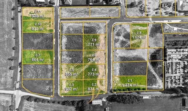 Prodej stavebního pozemku 780 m², Majetín, okres Olomouc