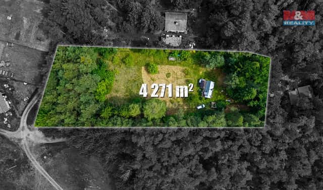 Prodej stavebního pozemku 4 271 m², Tišice, okres Mělník