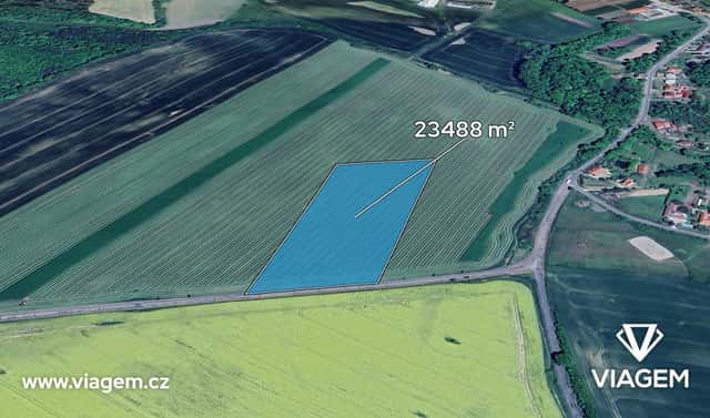 Prodej pole 2 609 m², Hostim, okres Znojmo