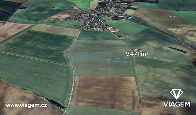 Prodej pole 4 735 m², Jíkev, okres Nymburk