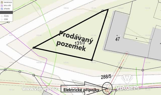 Prodej zahrady 345 m², Moravské Budějovice, okres Třebíč