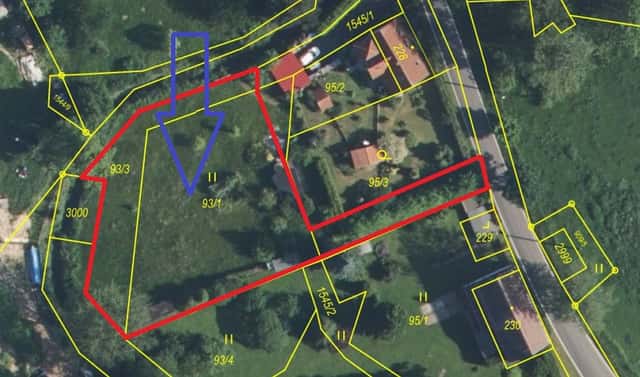 Prodej stavebního pozemku 1 561 m², Veselé, okres Děčín