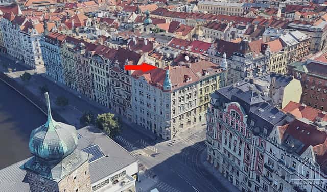 Prodej půdy, Masarykovo nábřeží, Praha 1 – Nové Město