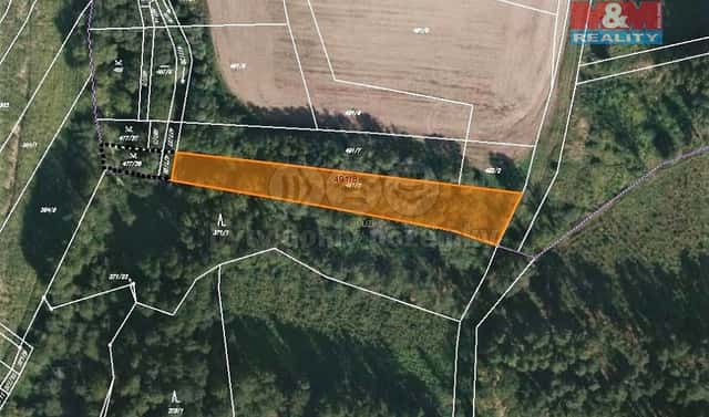 Prodej pole 2 234 m², Jistebnice, okres Tábor