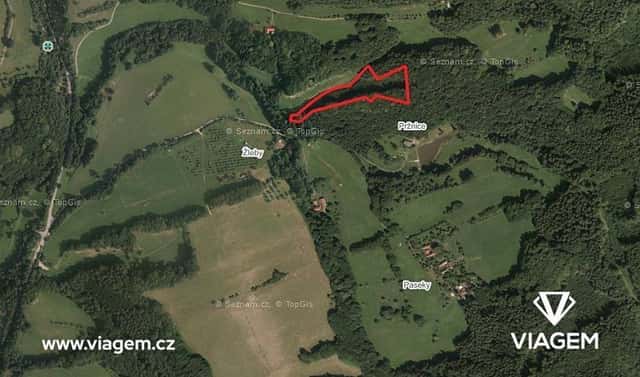 Prodej lesa 2 332 m², Lutonina, okres Zlín