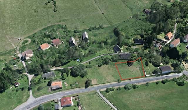 Prodej stavebního pozemku 1 789 m², Žandov – Heřmanice, okres Česká Lípa