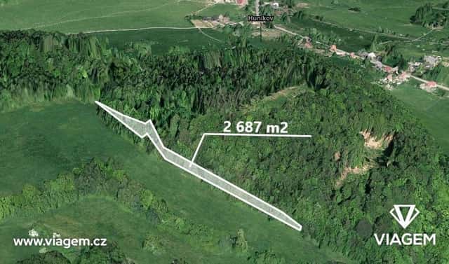 Prodej lesa 1 343 m², Česká Kamenice, okres Děčín