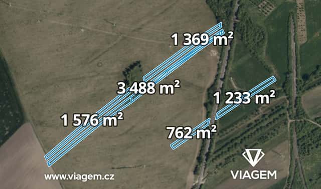 Prodej pole 2 844 m², Velká nad Veličkou, okres Hodonín