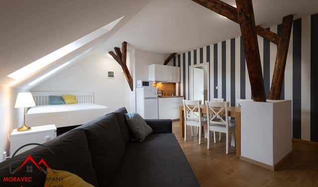 Pronájem bytu 1+kk 38 m², Cihelní, Ostrava – Moravská Ostrava, okres Ostrava-město