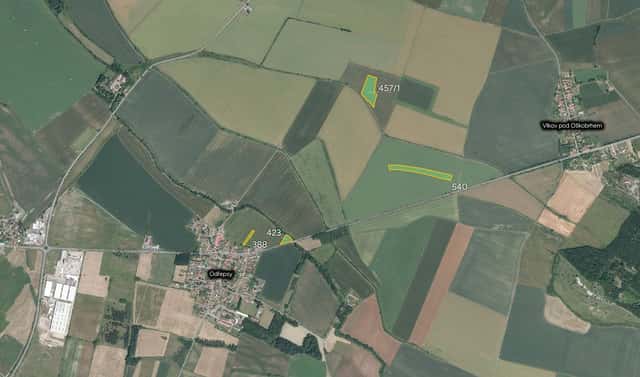 Prodej pole 31 179 m², Odřepsy, okres Nymburk