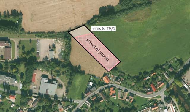 Prodej stavebního pozemku 6 448 m², Břasy, okres Rokycany