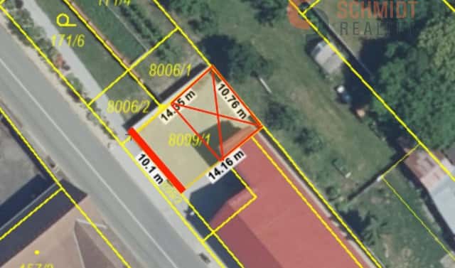 Pronájem komerčního pozemku 149 m², Dunajovická, Březí, okres Břeclav