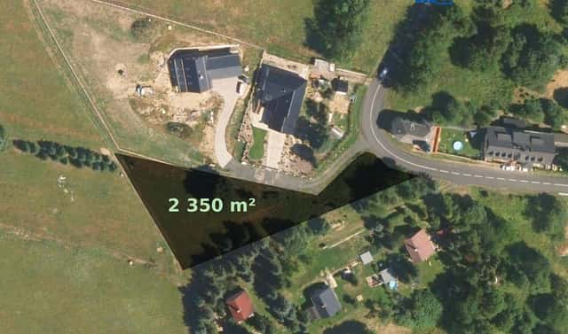 Prodej stavebního pozemku 2 350 m², Osek – Dlouhá Louka, okres Teplice