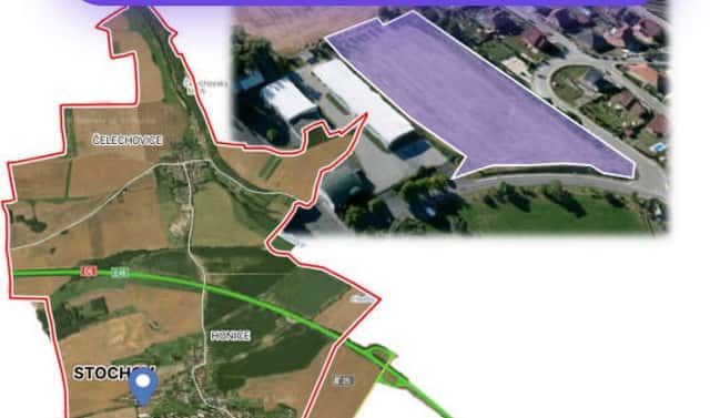 Prodej komerčního pozemku 11 652 m², J. Dundra, Stochov, okres Kladno