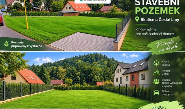 Prodej stavebního pozemku 902 m², Skalice u České Lípy, okres Česká Lípa