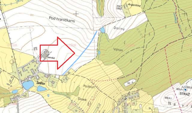 Prodej stavebního pozemku 3 406 m², Svatý Jan nad Malší, okres České Budějovice