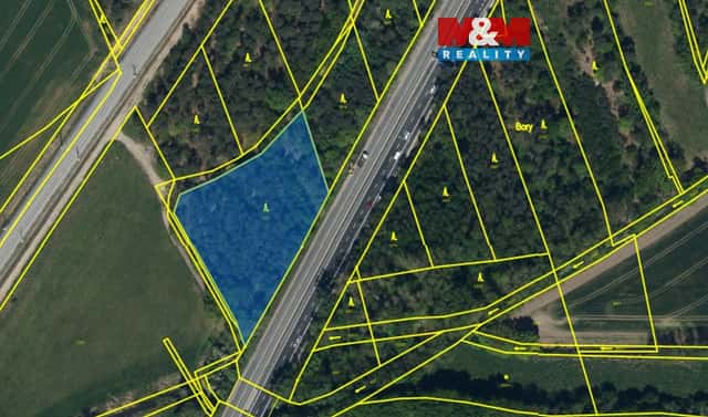 Prodej lesa 3 361 m², Pardubice – Trnová