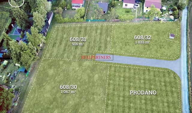 Prodej stavebního pozemku 1 067 m², Dobříš, okres Příbram