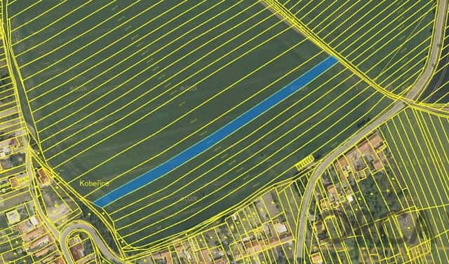 Prodej pole 4 176 m², Kobeřice u Brna, okres Vyškov