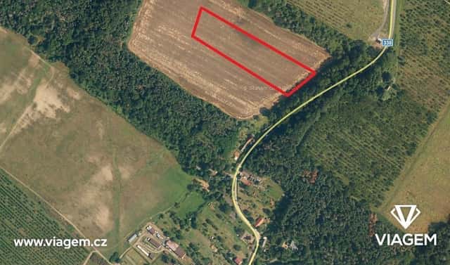 Prodej pole 2 336 m², Horušice, okres Kutná Hora