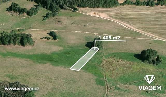 Prodej pole 1 095 m², Chanovice, okres Klatovy