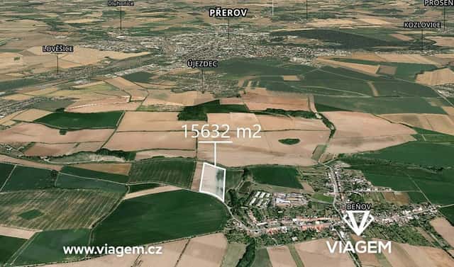 Prodej pole 1 954 m², Beňov, okres Přerov