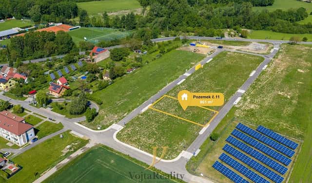 Prodej stavebního pozemku 861 m², Přerov – Přerov IV-Kozlovice