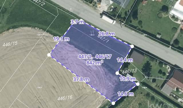 Prodej stavebního pozemku 842 m², Mokrouše, okres Plzeň-město