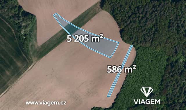 Prodej pole 1 930 m², Kaňovice, okres Zlín