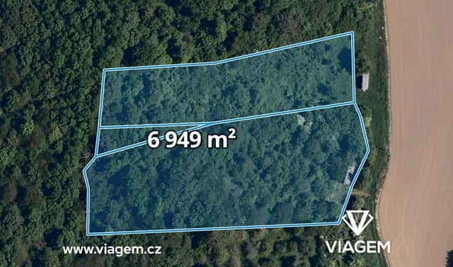 Prodej pole 6 949 m², Napajedla, okres Zlín