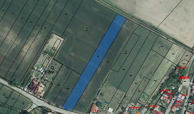 Prodej stavebního pozemku 1 292 m², Kubšice, okres Znojmo