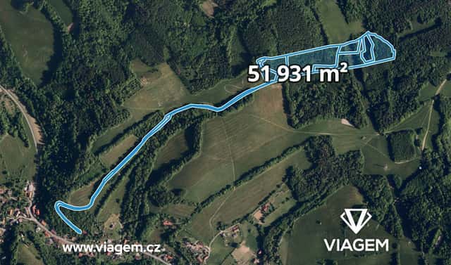 Prodej lesa 11 649 m², Metylovice, okres Frýdek-Místek