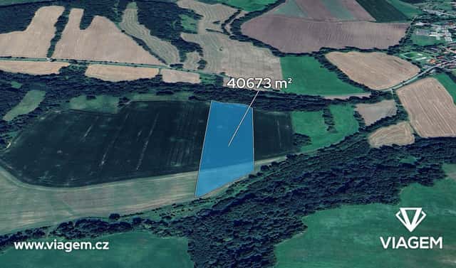 Prodej pole 7 343 m², Kravaře, okres Česká Lípa