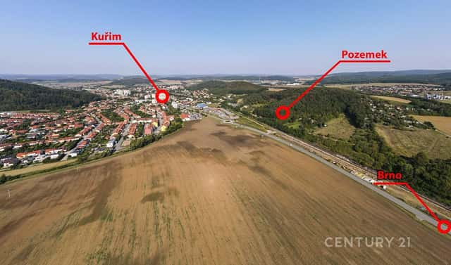 Prodej stavebního pozemku 4 736 m², Kuřim, okres Brno-venkov