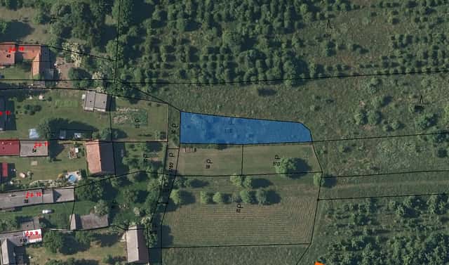 Prodej zahrady 721 m², Čistá, okres Rakovník