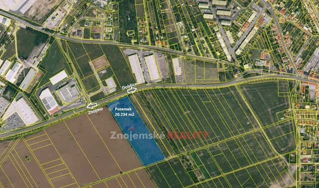 Prodej pozemku 20 234 m², Znojmo