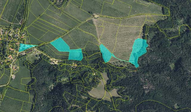 Prodej pole 35 679 m², Boseň – Mužský, okres Mladá Boleslav