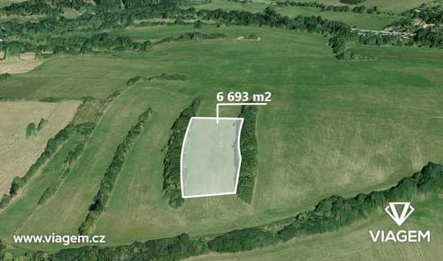 Prodej pole 1 120 m², Jistebnice, okres Tábor