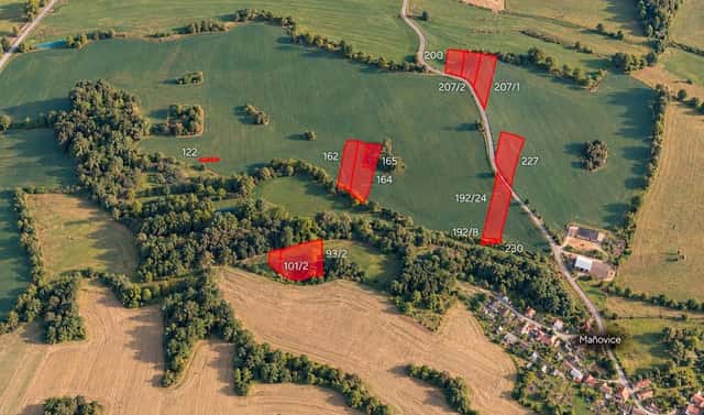 Prodej pole 22 331 m², Mileč – Maňovice, okres Plzeň-jih